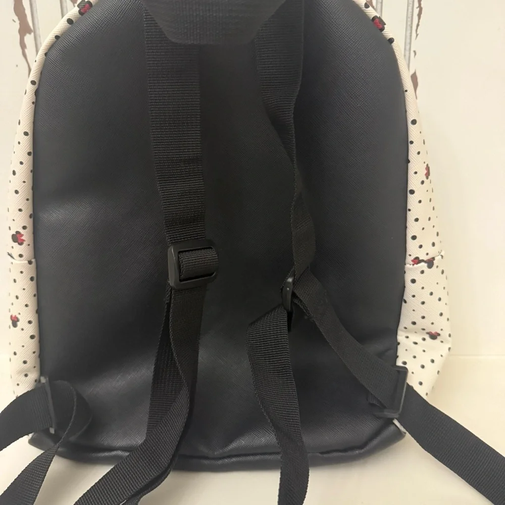 Minnie Mouse RED Bow White Mini Backpack 9 in x 11 in Two Pockets Disney